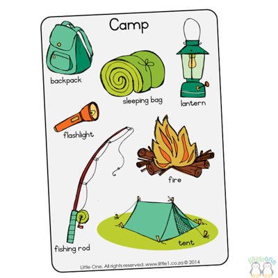 Picture of Theme Wall Chart - Camp