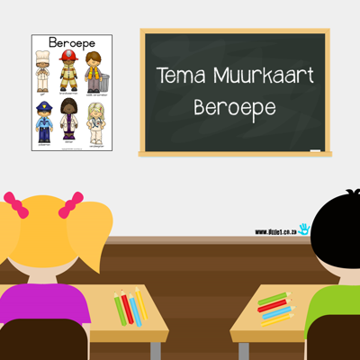 Picture of Tema Muurkaart {Beroepe}