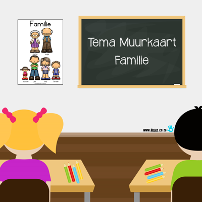 Picture of Tema Muurkaart {Familie}
