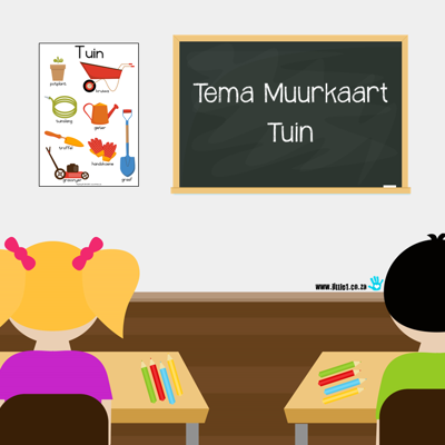 Picture of Tema Muurkaart {Tuin}