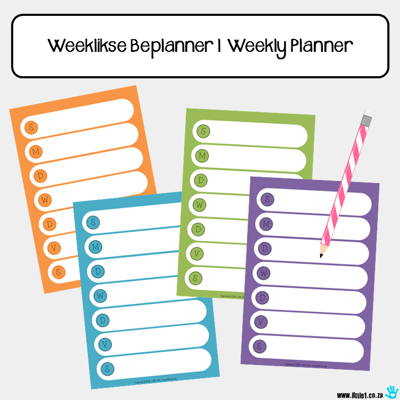 Picture of Weeklikse Beplanner | Weekly Planner