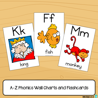Picture of Flashcards & Wall Charts {Alphabet Phonics}