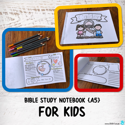 Picture of Bible Study Notebook for Kids {A5}