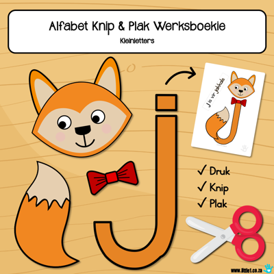 Picture of Werksboekie - Alfabet Klanke {A-Z} Knip & Plak (kleinletters)