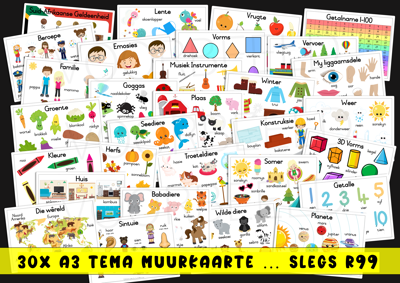 Picture of 30x A3 Tema Muurkaarte